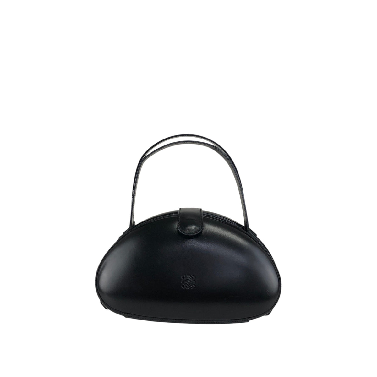 LOEWE Anagram Top Handle Handbag Black Vintage ihd733