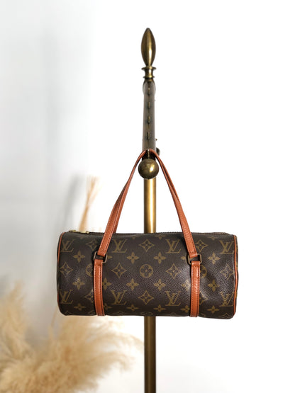 LOUIS VUITTON Monogram Handbag Brown M51386 Vintage v8pnbm