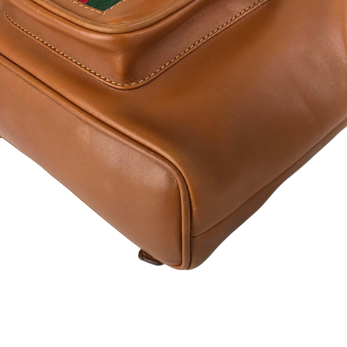 GUCCI Sherry Line Backpack Brown Vintage bedbja