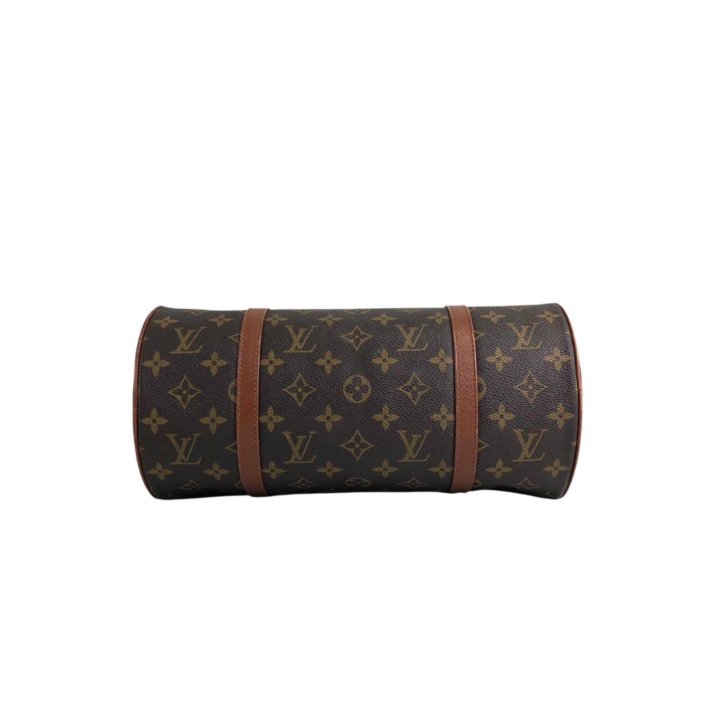 LOUIS VUITTON Monogram Handbag Pouch Brown Vintage 537a4y