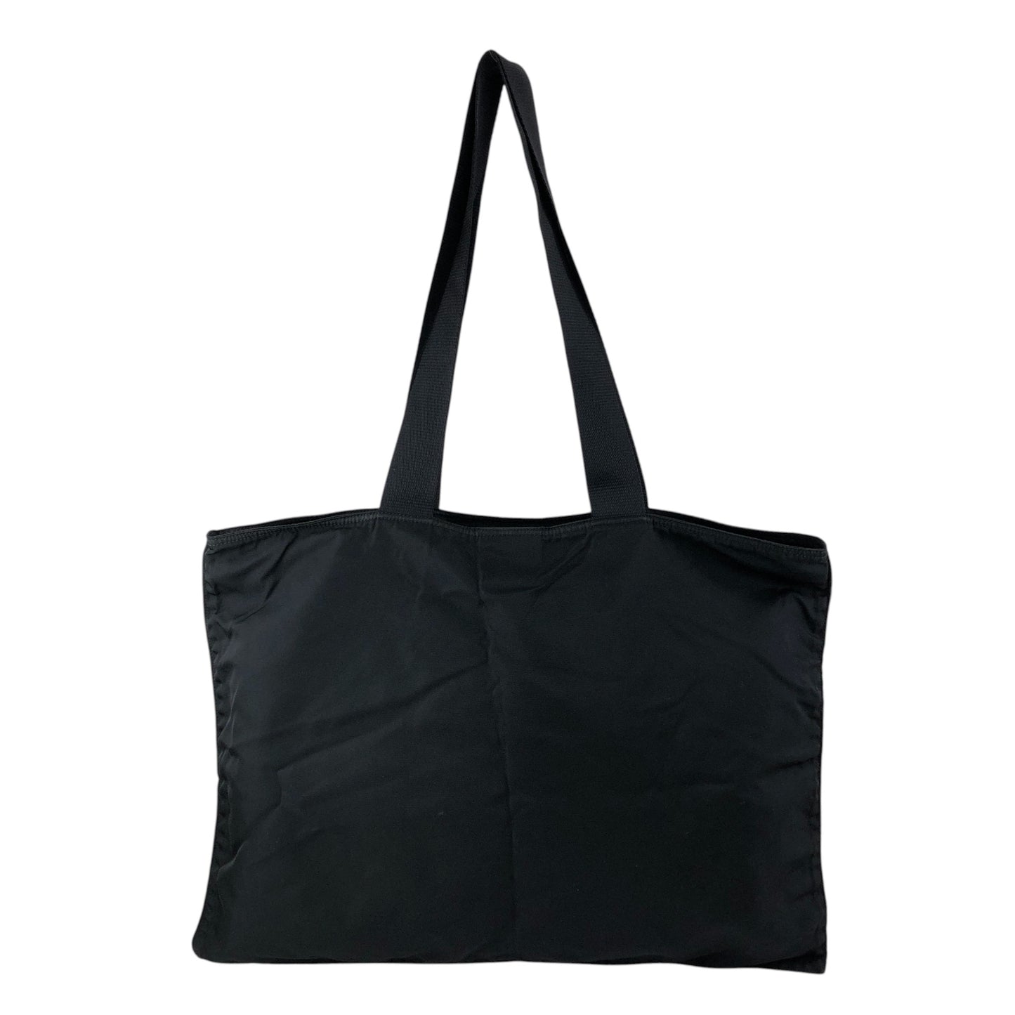 PRADA Tessuto Triangle Logo Handbag Totebag Black Vintage crng7f