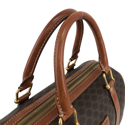 CELINE Macadam Blason Handbag Brown Vintage xiw3ui
