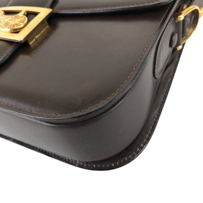 CELINE 馬車圖案肩背包 棕色 復古 azazw3