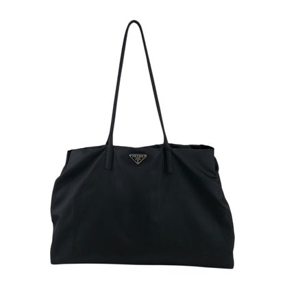 PRADA Tessuto Triangle Logo Totebag Black Vintage m8ccmn