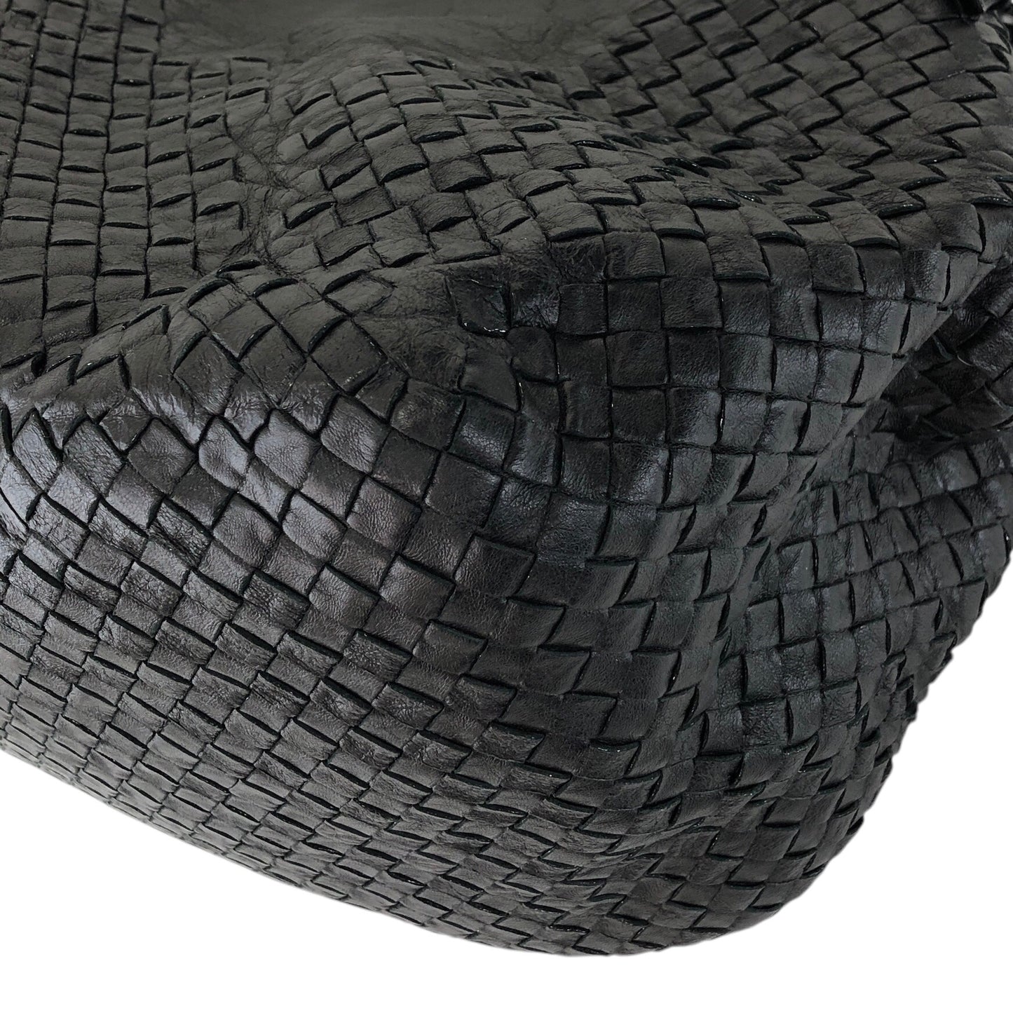 Bottega Veneta Intrecciato Shoulder bag Black Vintage 7fgs3j