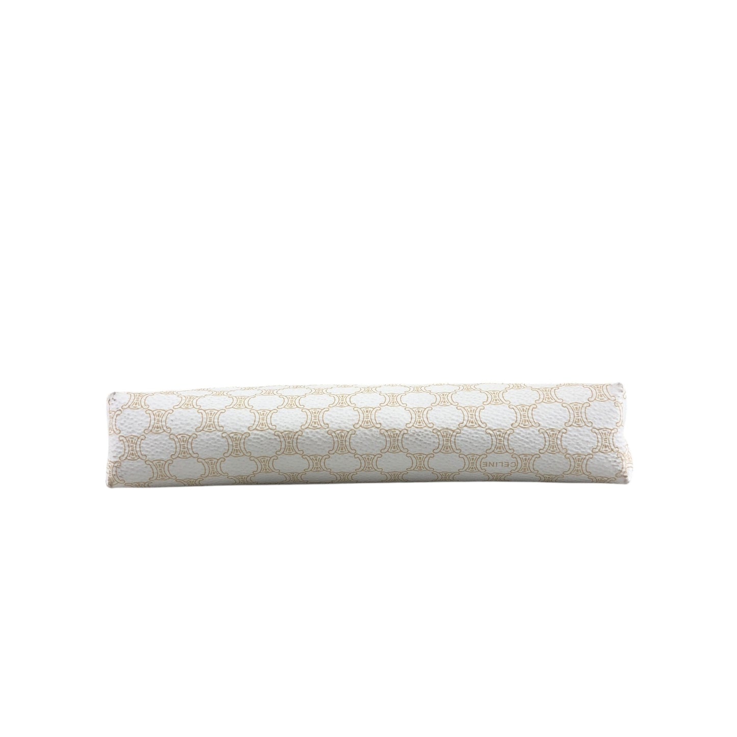 CELINE Macadam Small Handbag Pouch White Vintage e2s6ad