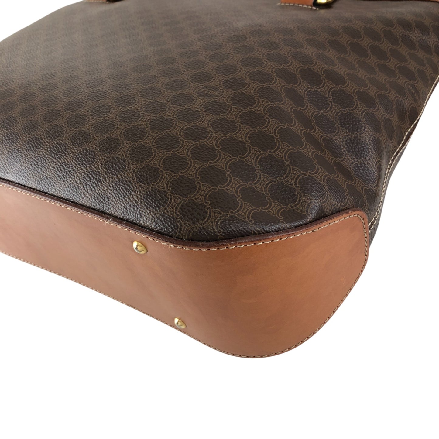 CELINE Macadam Totebag Brown Vintage iticcu