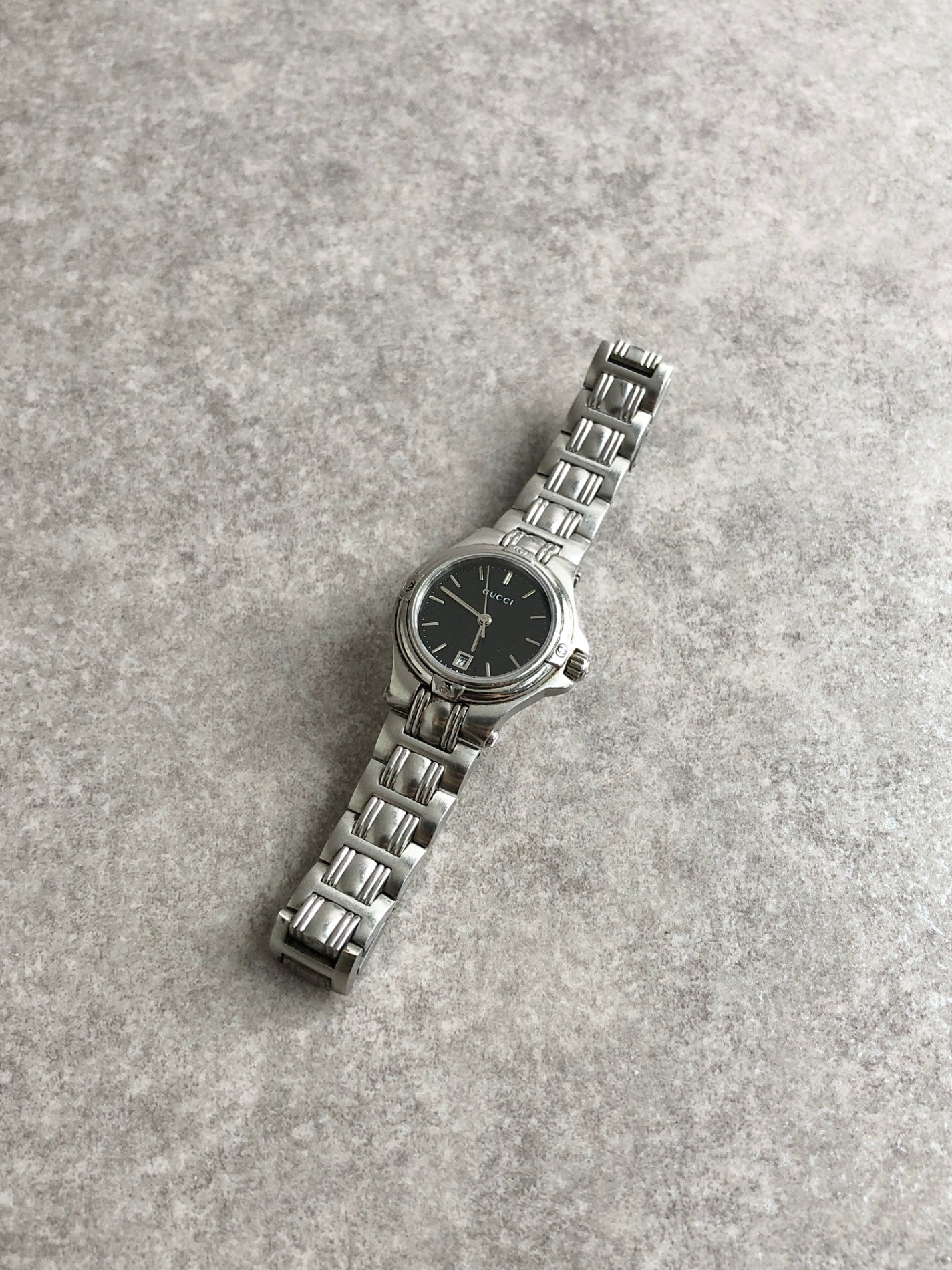 GUCCI Watch Silver 5500M Vintage fwrvar