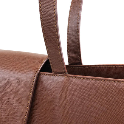 BURBERRY Flap Handbag Brown Vintage 3ex85e