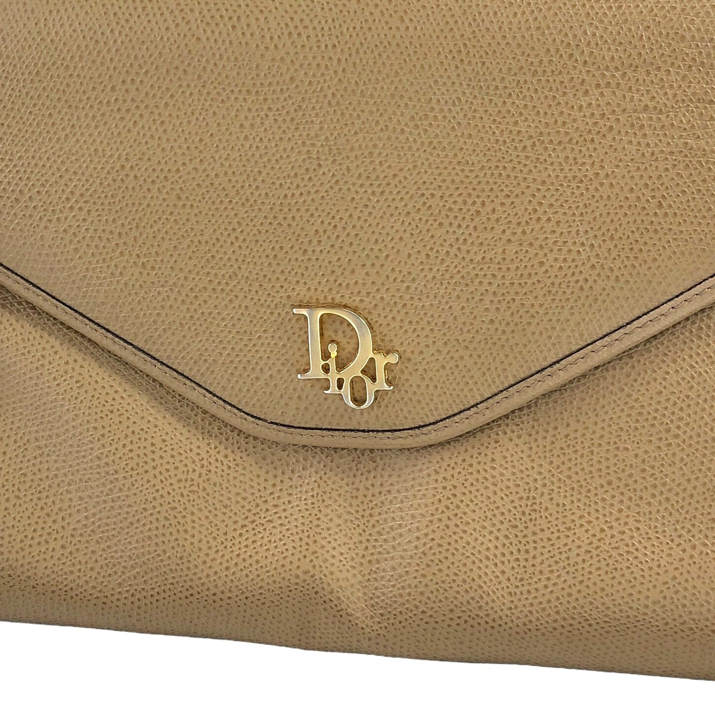 Christian Dior Logo Chain Shoulder bag Brown Vintage vtcc3d