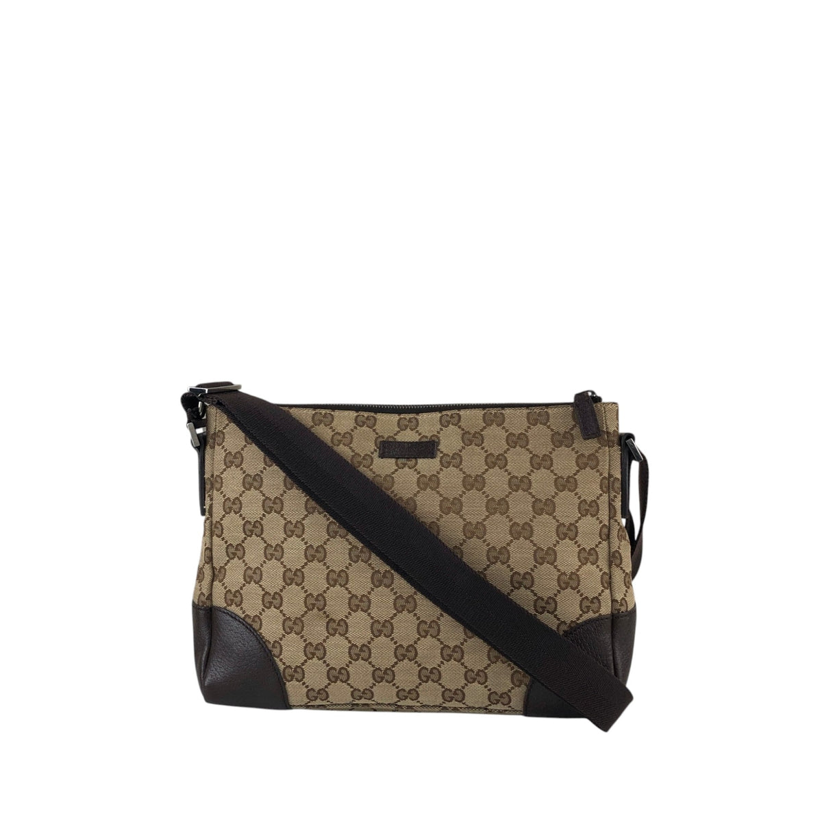 GUCCI GG Canvas Shoulder bag Beige Vintage r6zntd