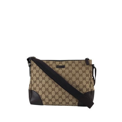 GUCCI GG Canvas Shoulder bag Beige Vintage r6zntd