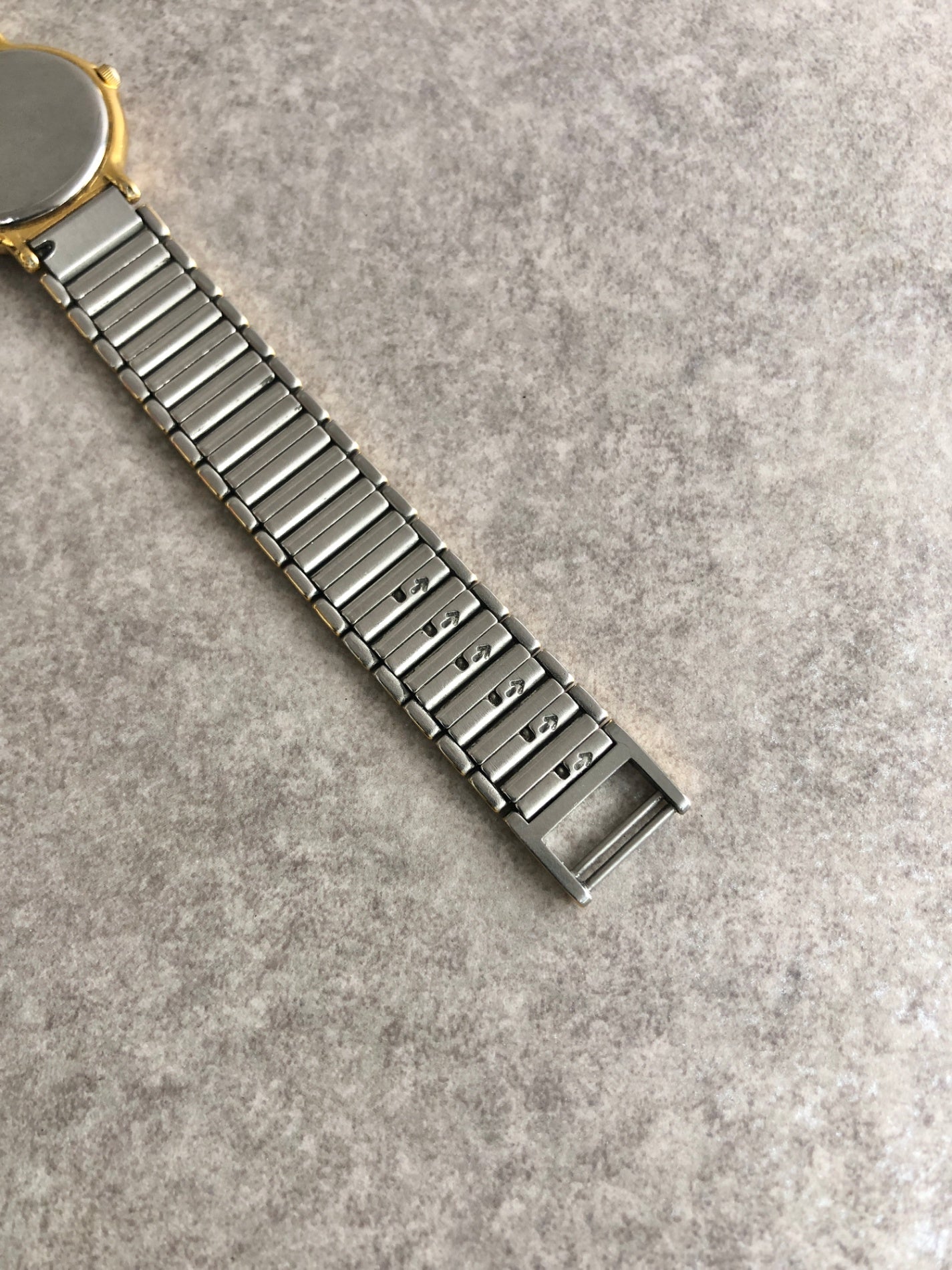Yves Saint Laurent YSL Logo Watch Gold×Silver Vintage rurspi