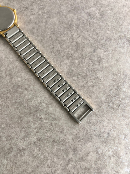 Yves Saint Laurent YSL Logo Watch Gold×Silver Vintage rurspi