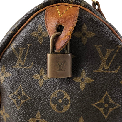 LOUIS VUITTON Monogram Small Boston bag Brown Vintage pg4nya