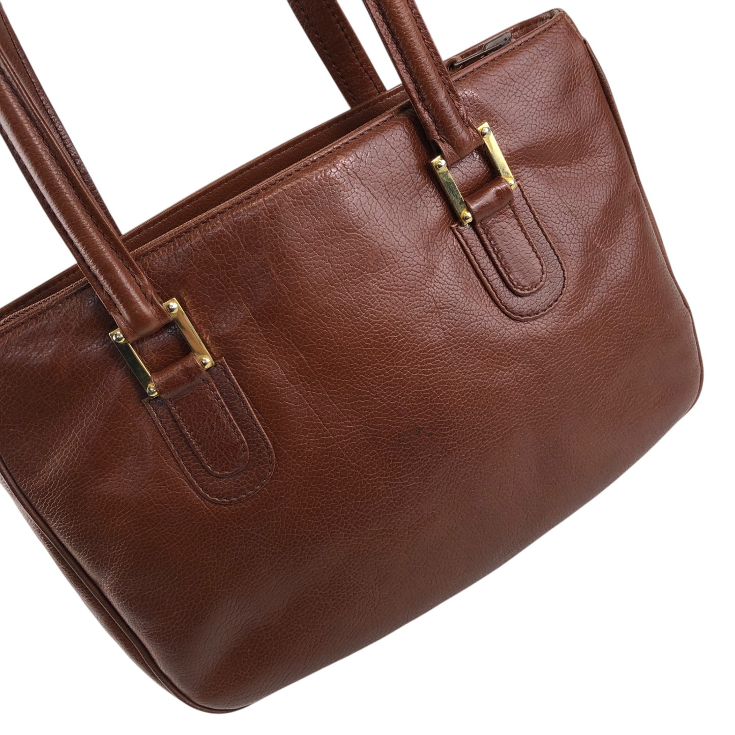 LOEWE Anagram Handbag Brown Vintage tewjne