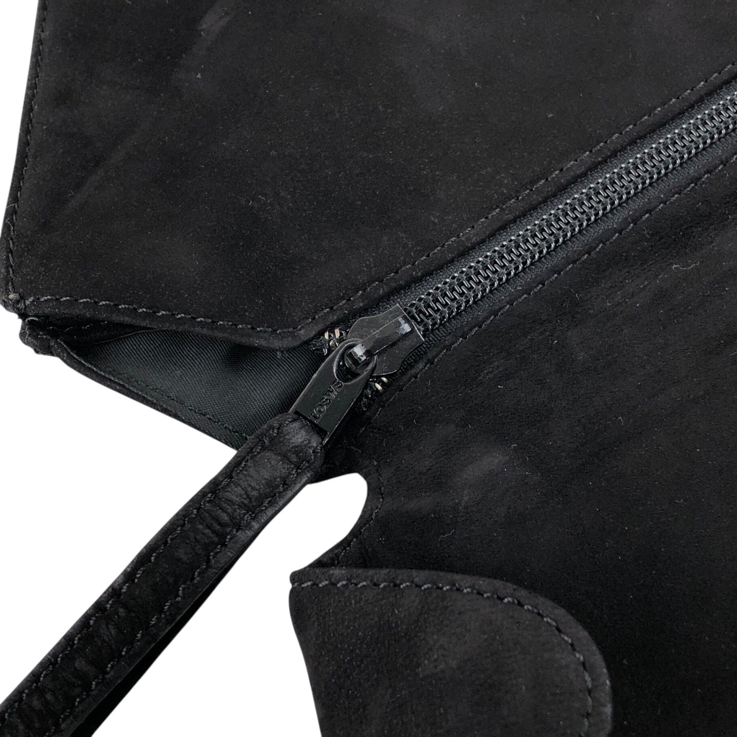 LOEWE Logo Handbag Black Vintage vfx75i