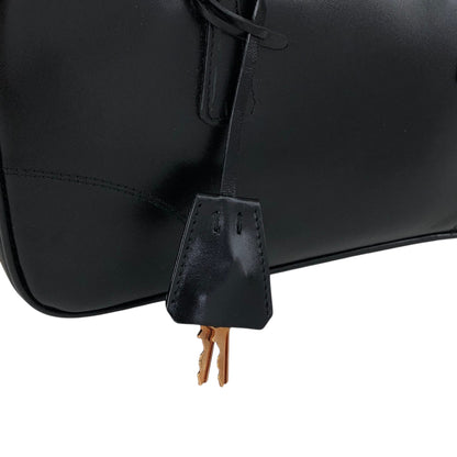 PRADA Triangle Logo Small Boston bag Handbag Black Vintage b7mxwa