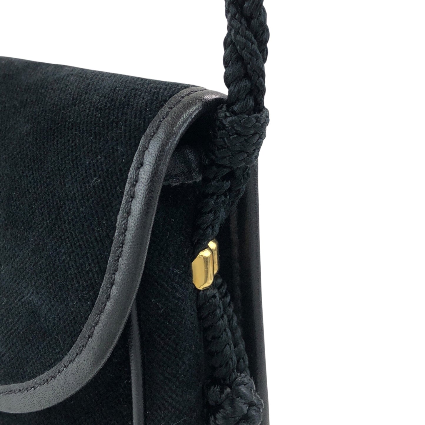 CELINE Blason Small Shoulder bag Black Vintage p8xbtw