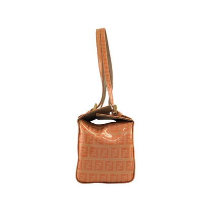 FENDI Zucchino Handbag Orange Vintage snr2vs