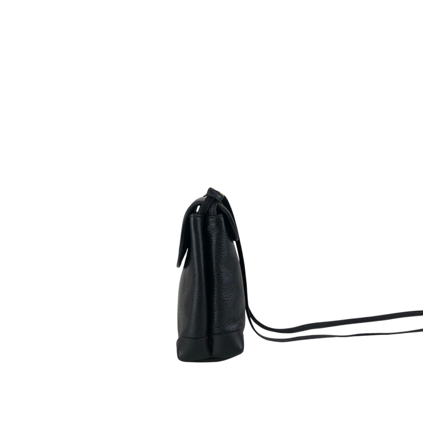 GUCCI Logo Embossed Shoulder bag Black Vintage awhzfg