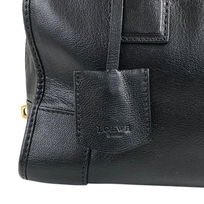 LOEWE Amazona28 Anagram Two-way Boston bag Shoulder bag Black Vintage v3dz54