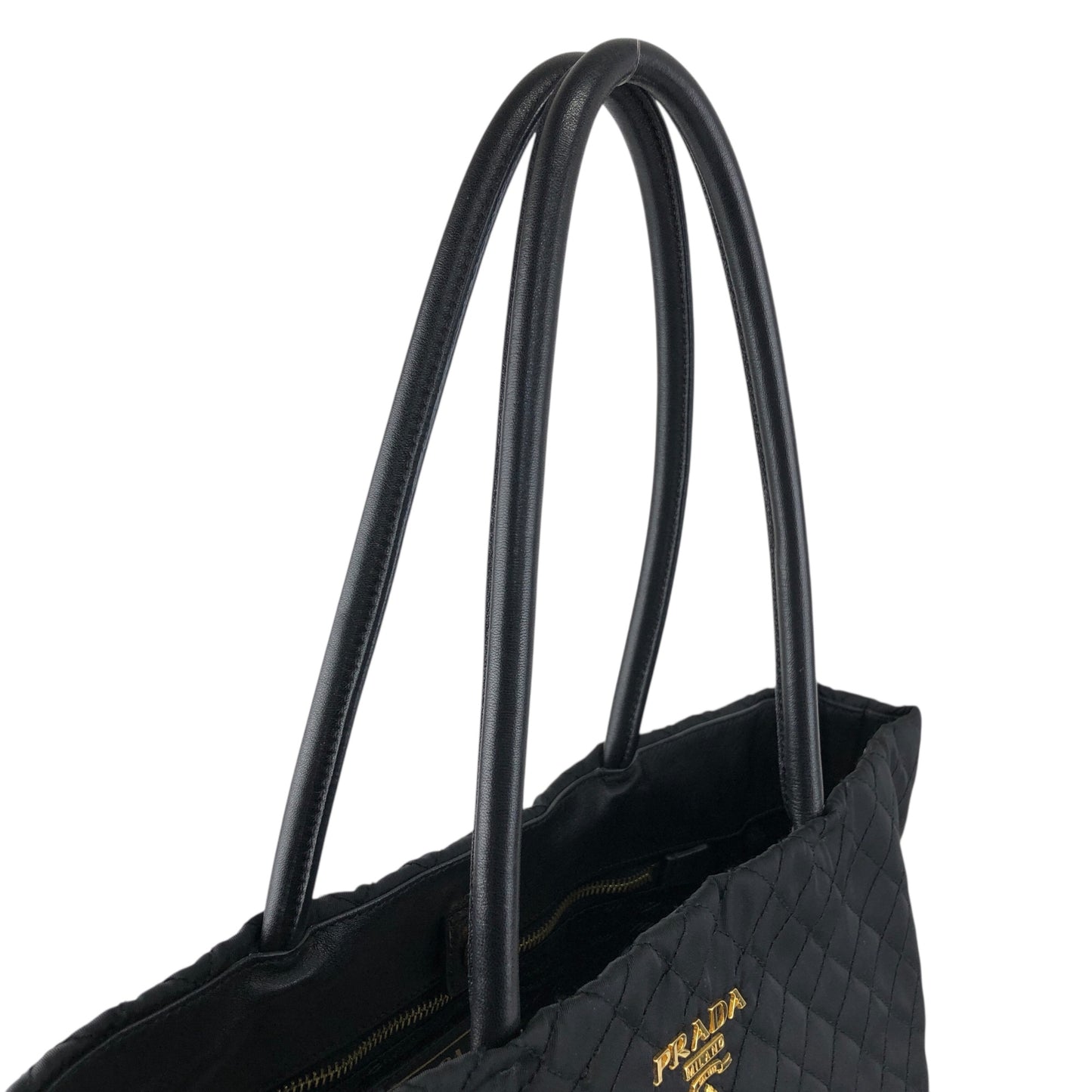 PRADA Logo Totebag Black Vintage eg4mx4