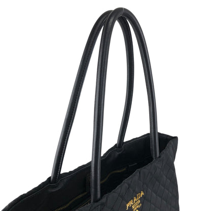 PRADA Logo Totebag Black Vintage eg4mx4