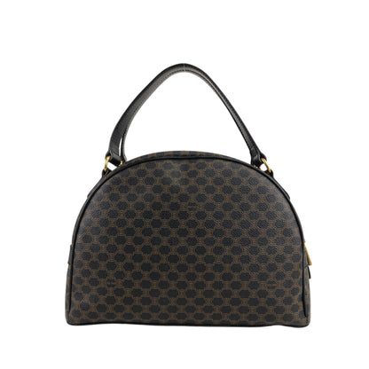 CELINE Macadam Blason Handbag Black Vintage guswt5