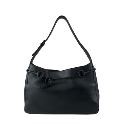 GUCCI Horse Bit Shoulder bag Hobobag Black Vintage s3x3cn
