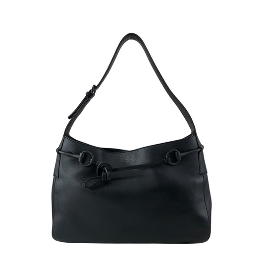 GUCCI Horse Bit Shoulder bag Hobobag Black Vintage s3x3cn