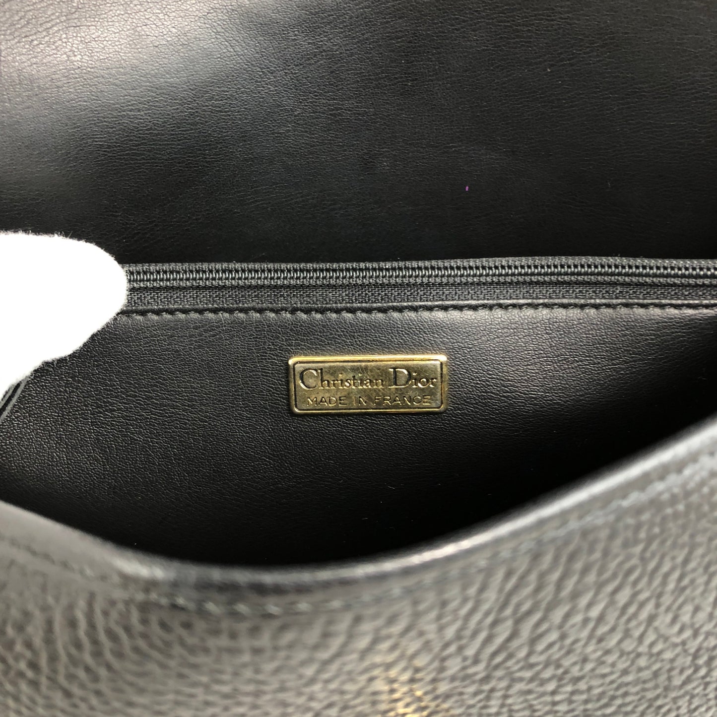 Christian Dior CD Logo Shoulder bag Black Vintage 8yp8df