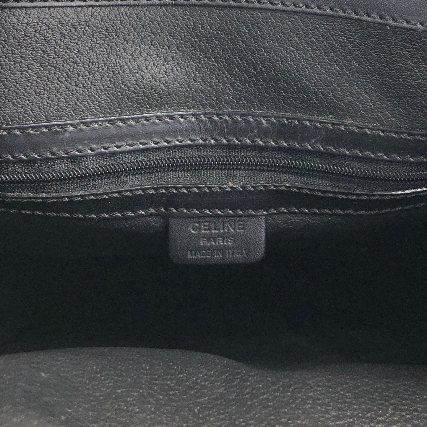 CELINE Macadam Blason Handbag Totebag Black Vintage ypkjyr