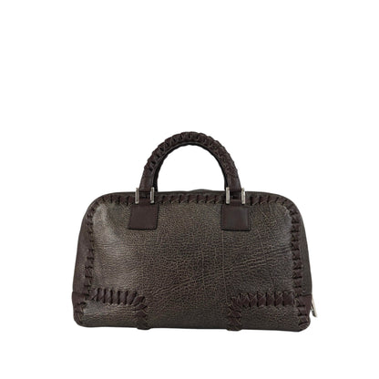 LOEWE Amazona28 Anagram Handbag Boston bag Brown Vintage hyvv3u