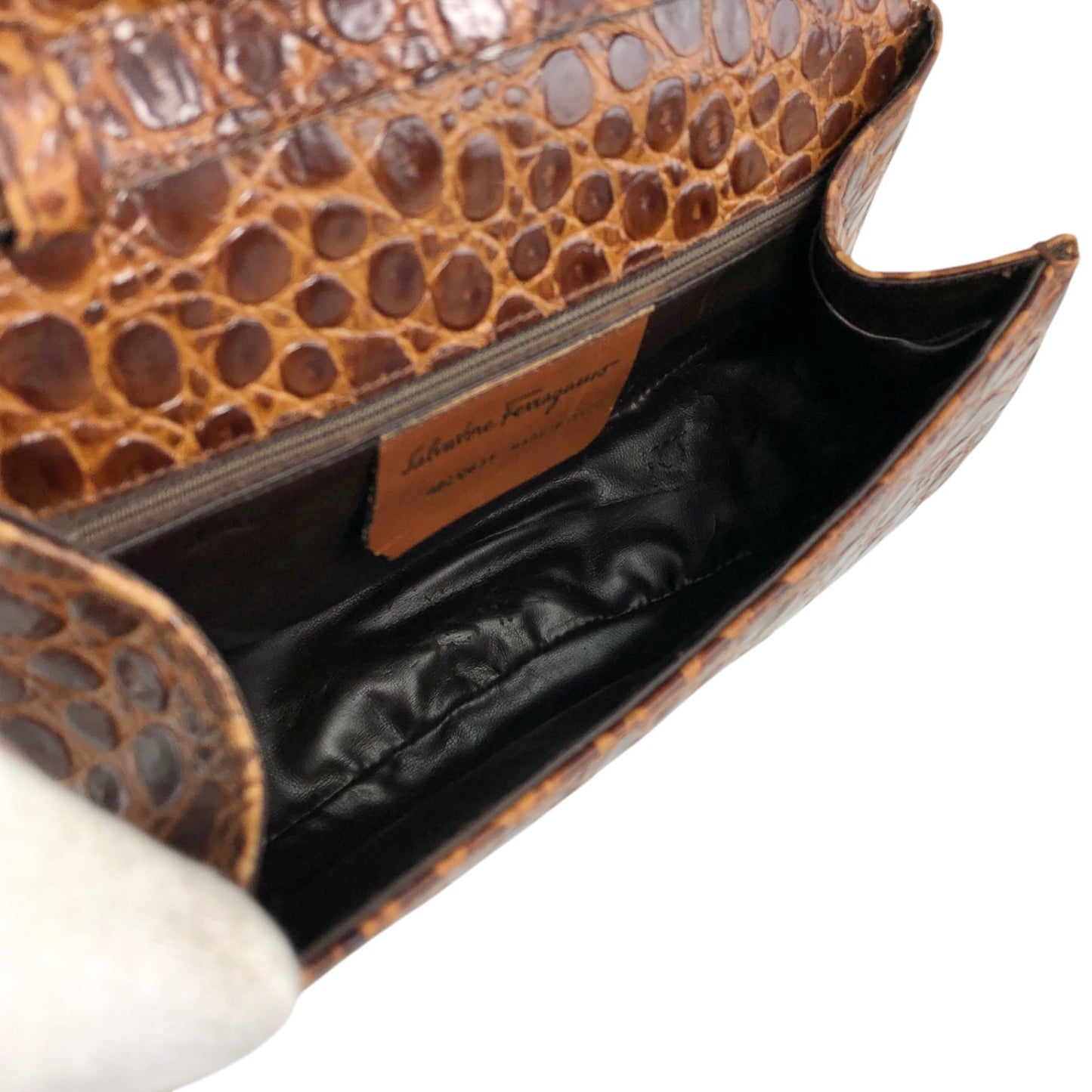 Salvatore Ferragamo Shoulder bag Brown Vintage 3nujzn