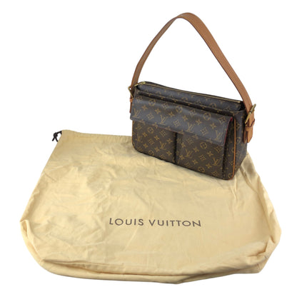 LOUIS VUITTON Monogram Shoulder bag Viva-Cité MM M51164 Brown Vintage w5ixn2