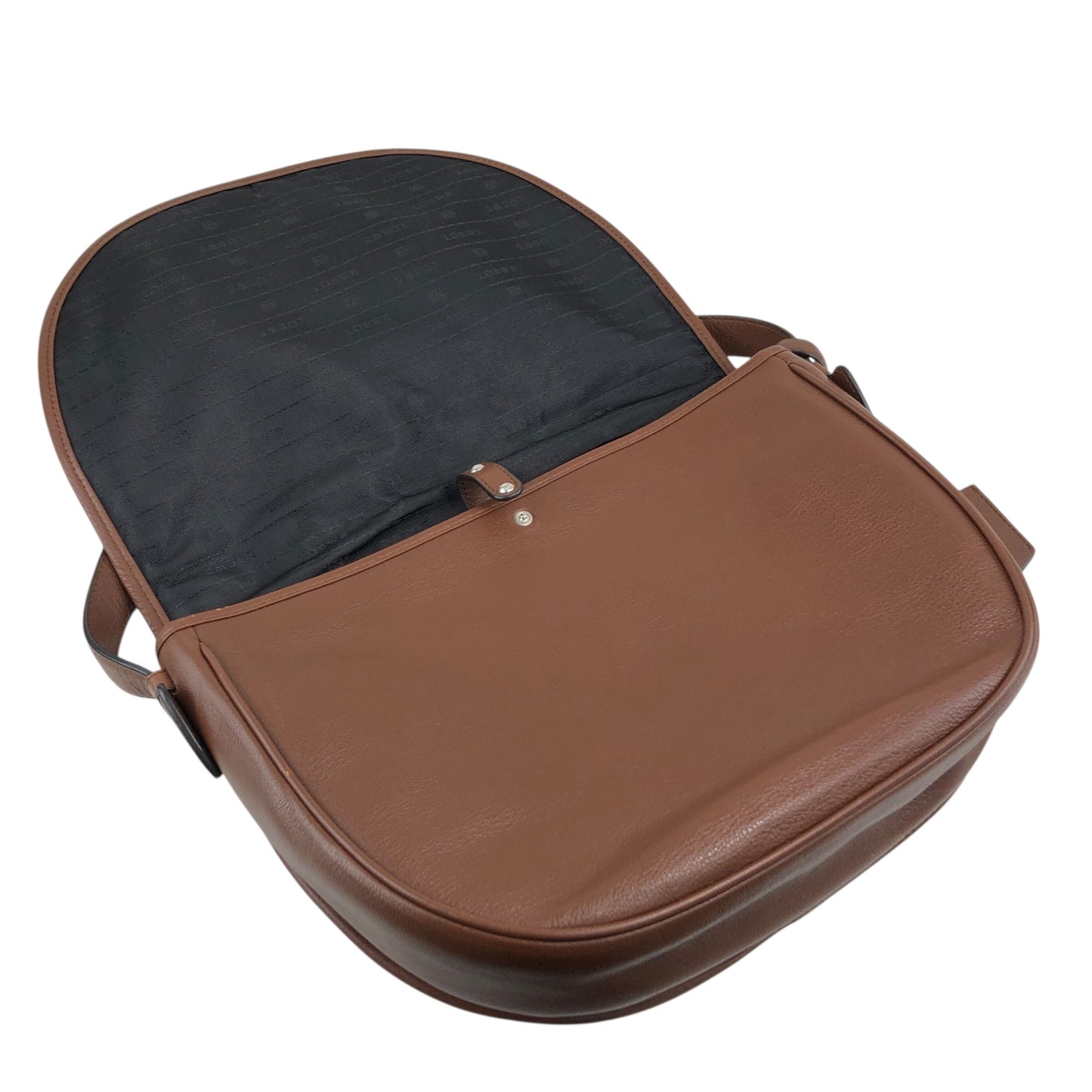 LOEWE Logo Embossed Shoulder bag Brown Vintage 7c7s5w