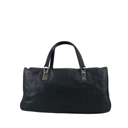 CHANEL Chocolate Bar Handbag Boston bag Black Vintage 6gabx8
