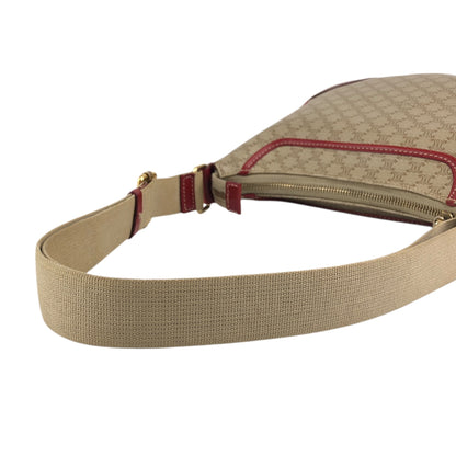 CELINE Macadam Shoulder bag Beige Vintage ebftjm