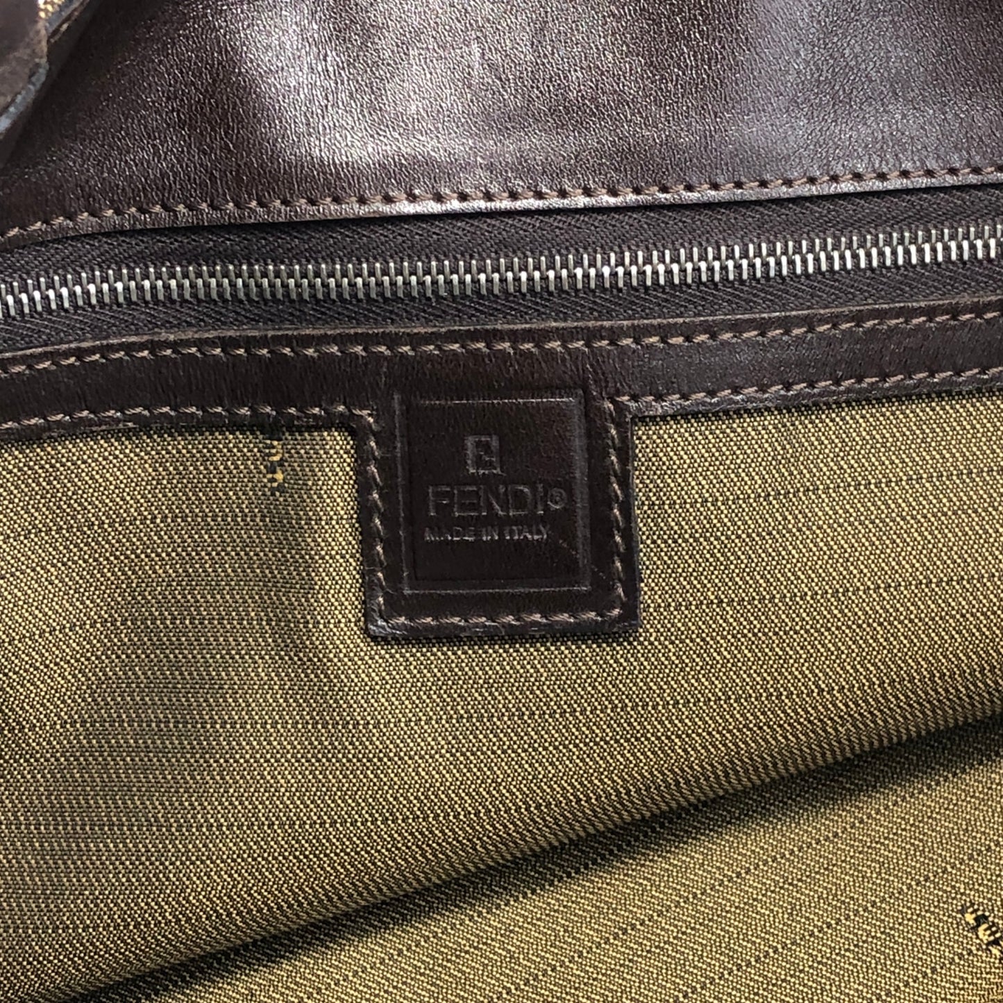 FENDI Zucca Logo Tote bags Brown Vintage 7gujke