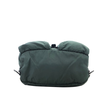 PRADA Triangle Logo Double pocket Nylon Backpack Green Vintage r5kz8b