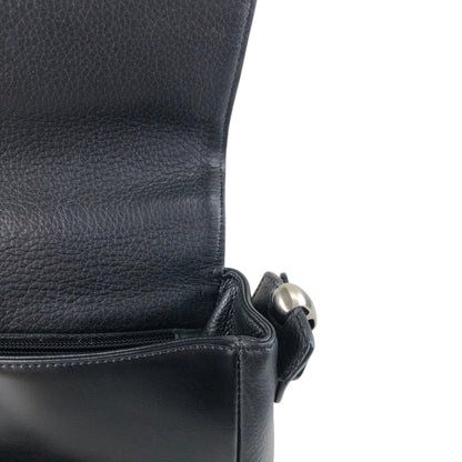 LOEWE Logo Embossed Shoulder bag Black Vintage mxivwm
