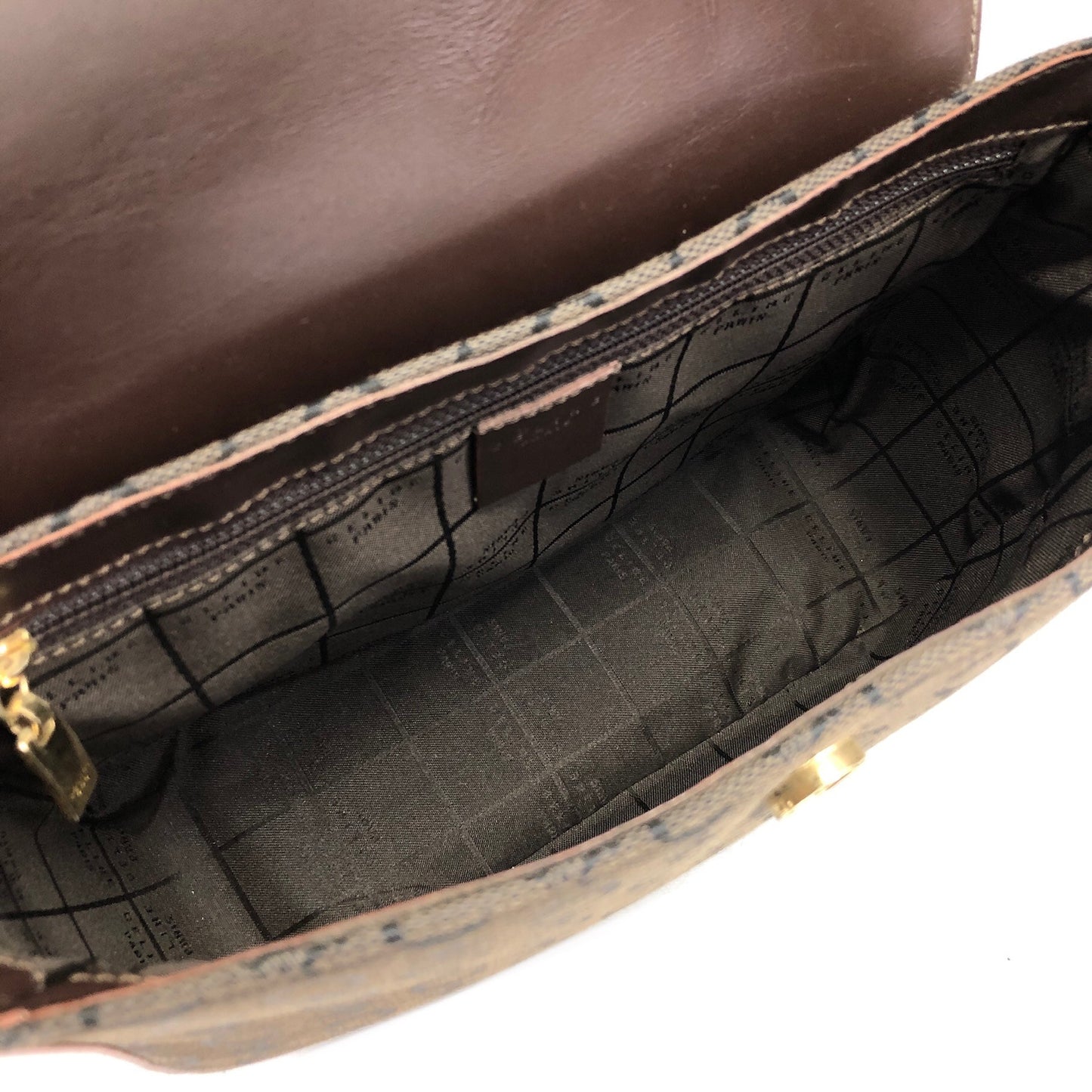 CELINE CMacadam Shoulder bag Hobobag Brown Vintage psiyb3