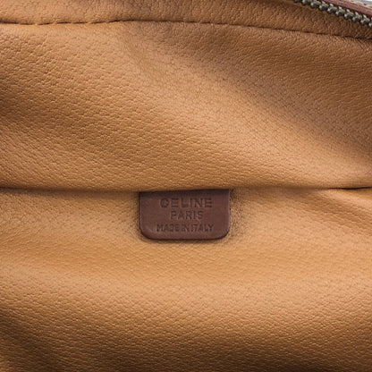 CELINE Macadam Blason Two-way Handbag Shoulder bag Vanity bag Brown Vintage n4pz8g