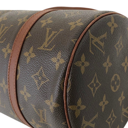 LOUIS VUITTON Monogram Handbag Brown Vintage 8j754k