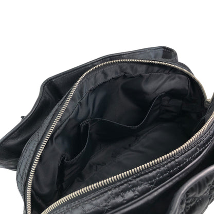 Christian Dior Cannage Charm Handbag Black Vintage sreacp