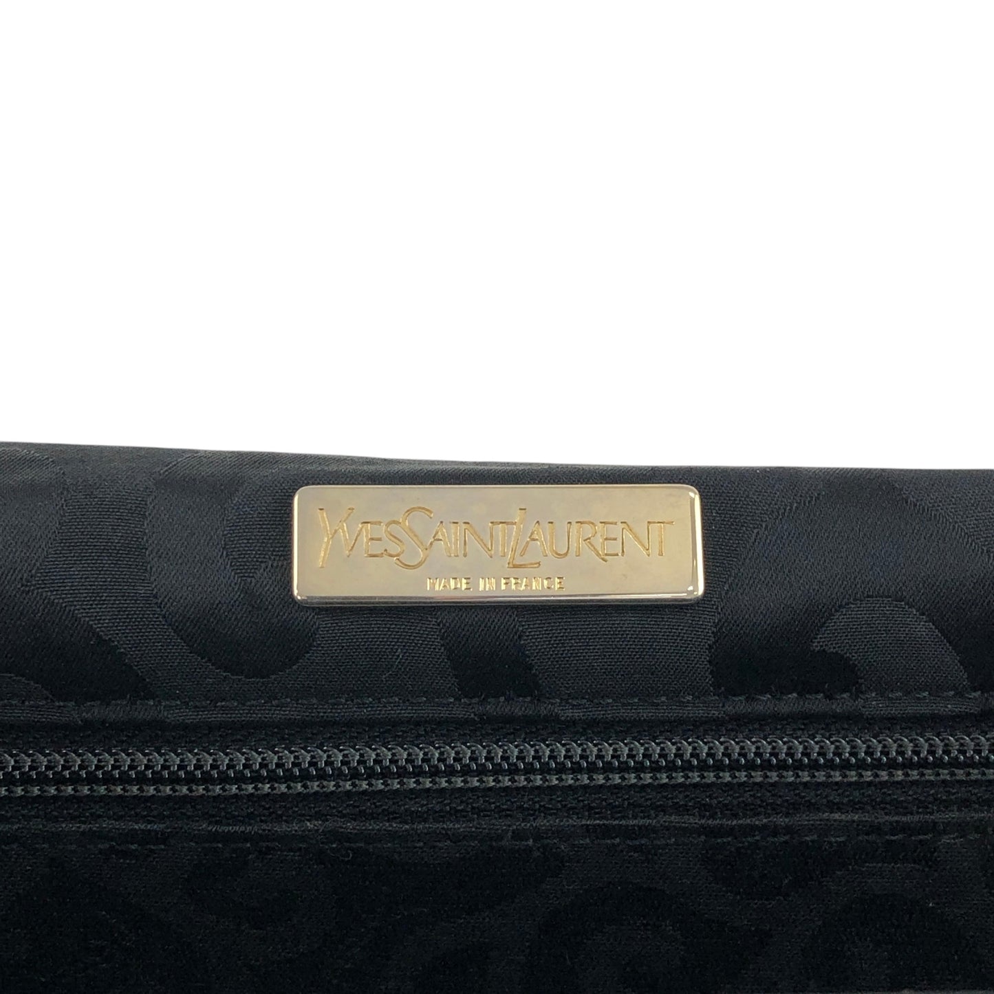Yves Saint Laurent YSL Logo Shoulder bag Black Vintage dw4znj