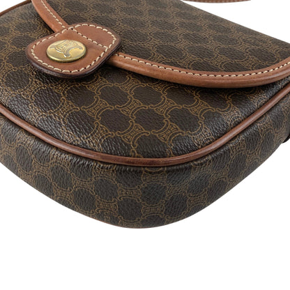 CELINE Macadam Triomphe Shoulder bag Brown Vintage hddfhp