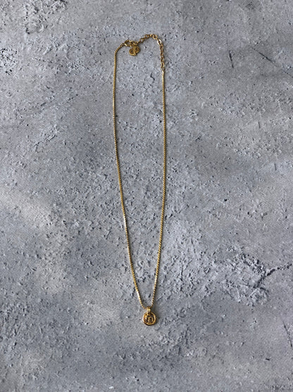 Christian Dior CD 標誌項鍊金色復古 h8hprh 