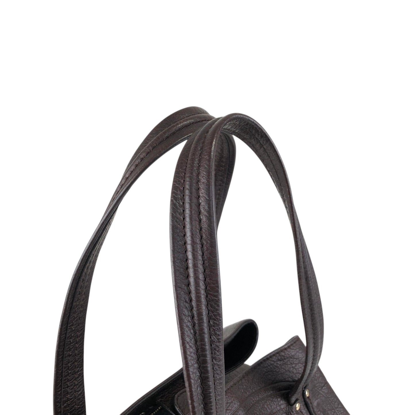 CELINE Blason Embossed Hobobag Shoulder bag Brown Vintage g5bz4k